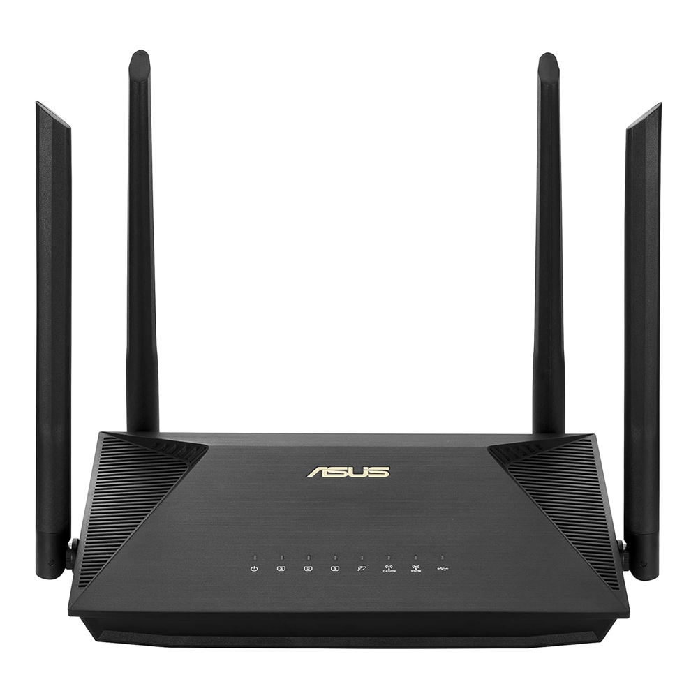 ROUTER (เราเตอร์) ASUS RT-AX52 AX1800 DUAL BAND WIFI 6 - BLACK