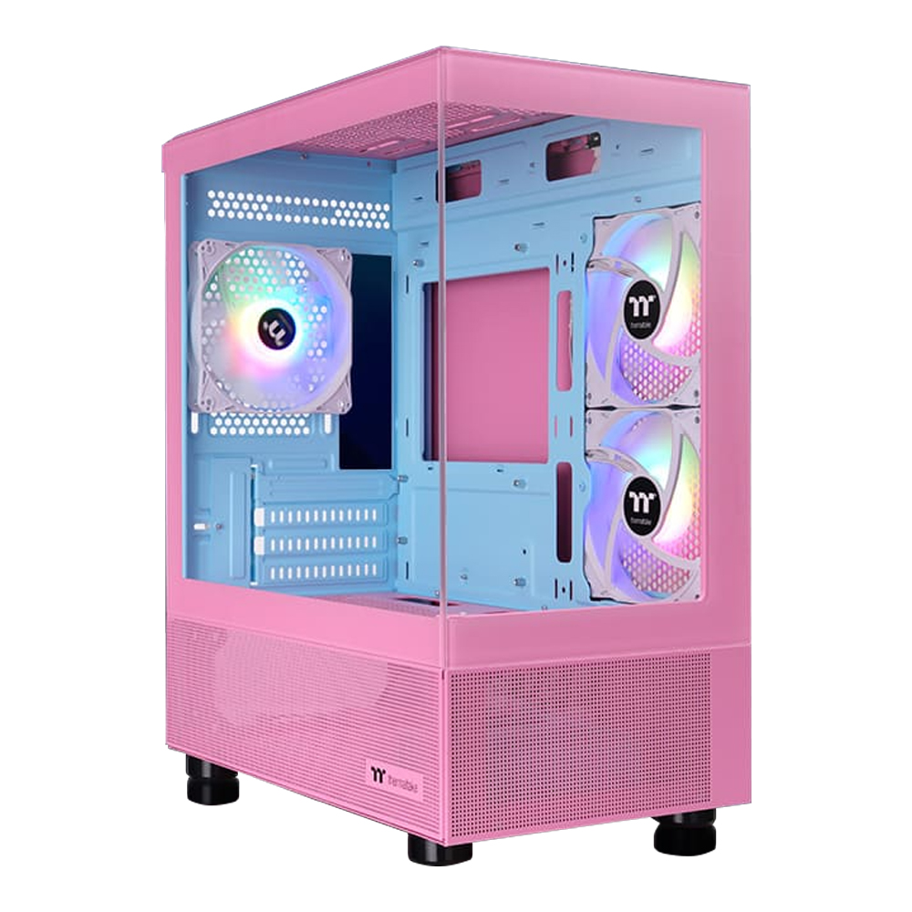 CASE (เคส) THERMALTAKE VIEW 170 TG ARGB (BUBBLE PINK) (MICRO-ATX)