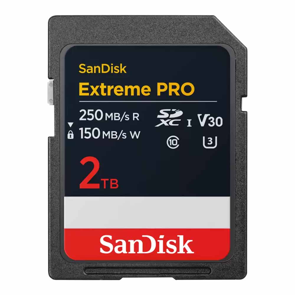 2 TB SD CARD (เอสดีการ์ด) SANDISK EXTREME PRO SDXC UHS-I CARD (SDSDXXD-2T00-GN4IN)