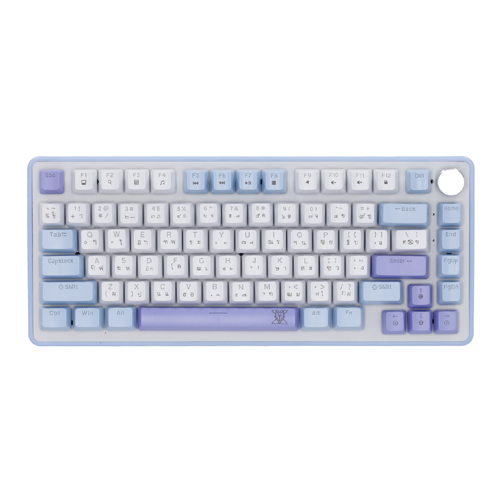 KEYBOARD (คีย์บอร์ด) NUBWO X804 CYGNUS RED SWITCH MINI RGB EN/TH - BLUE