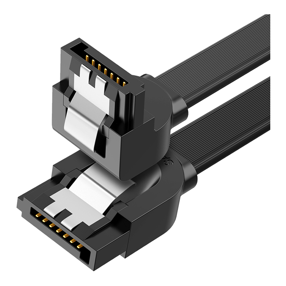 CABLE (สาย SATA) UGREEN US217 - SATA 3.0 STRAIGHT TO RIGHT-ANGLE (30797)