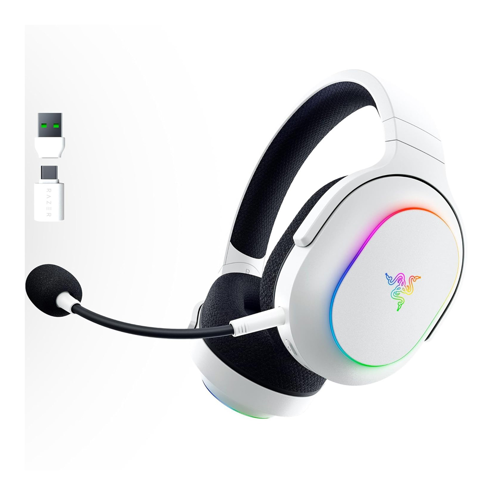 WIRELESS HEADSET (หูฟังไร้สาย) RAZER BARRACUDA X CHROMA (WHITE)