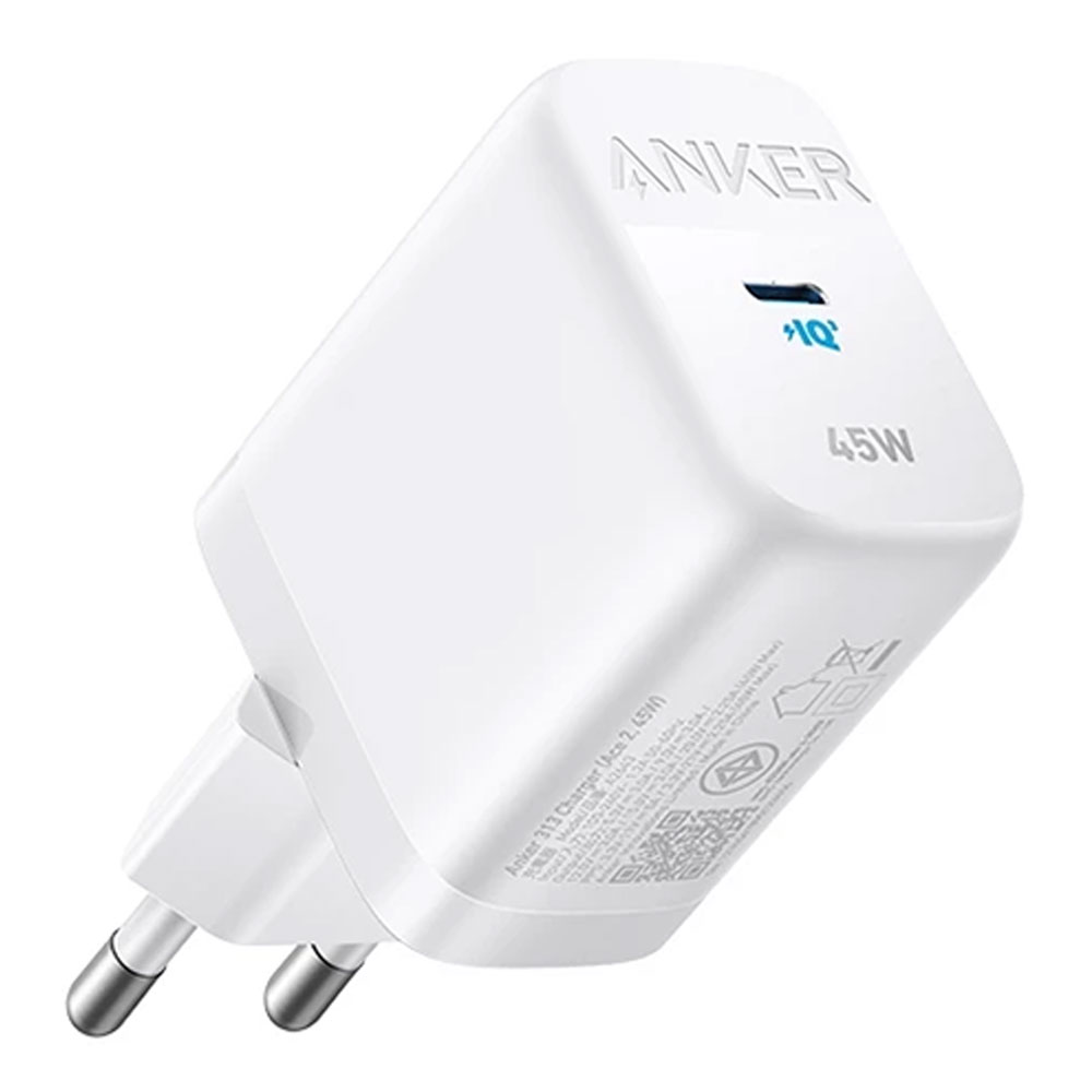 CHARGER (ที่ชาร์จ) ANKER 313 SUPER FAST CHARGE 45W (A2643E21) (WHITE)
