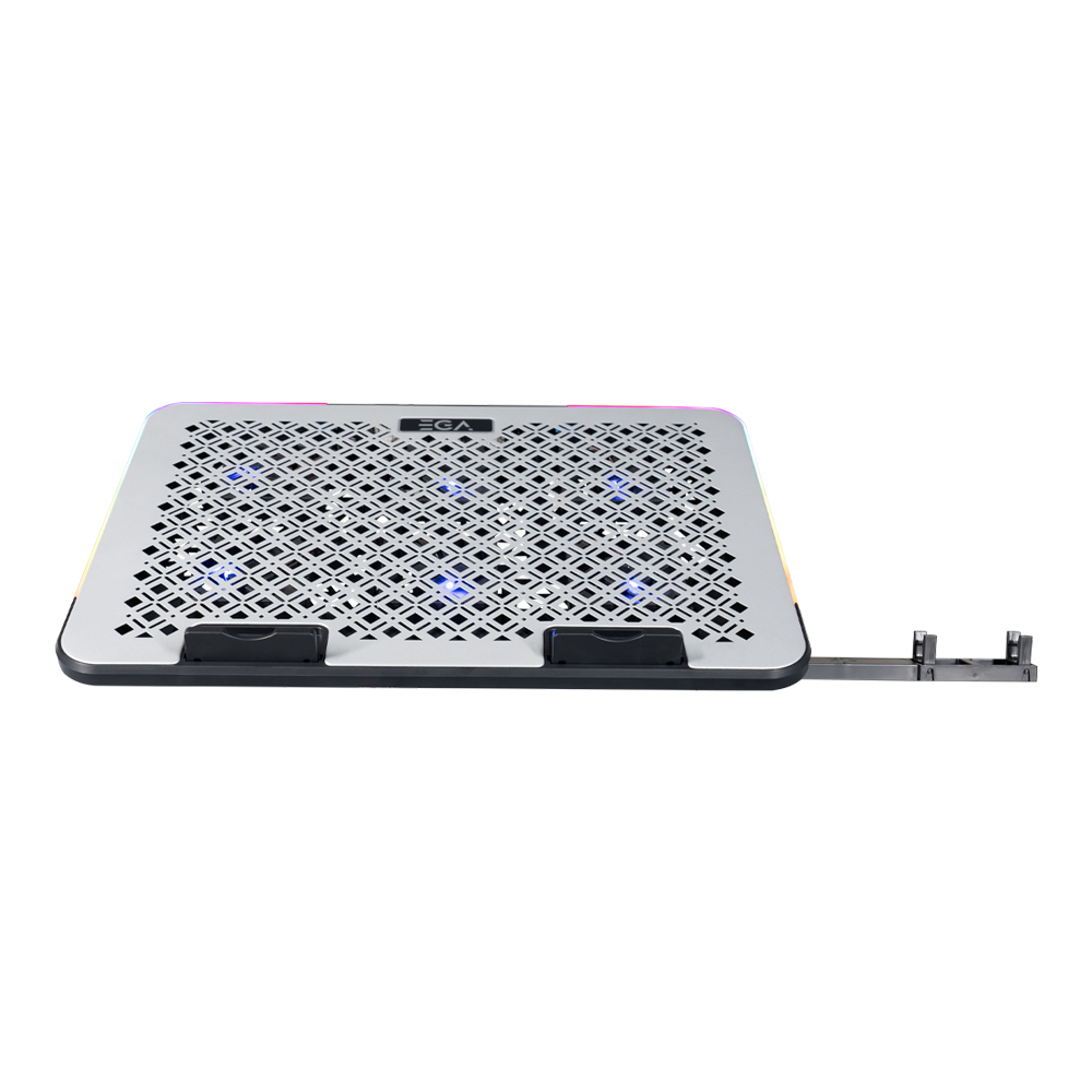 COOLING PAD (อุปกรณ์ระบายความร้อนโน้ตบุ๊ค) EGA TYPE CP5 6 FAN RGB (SILVER)