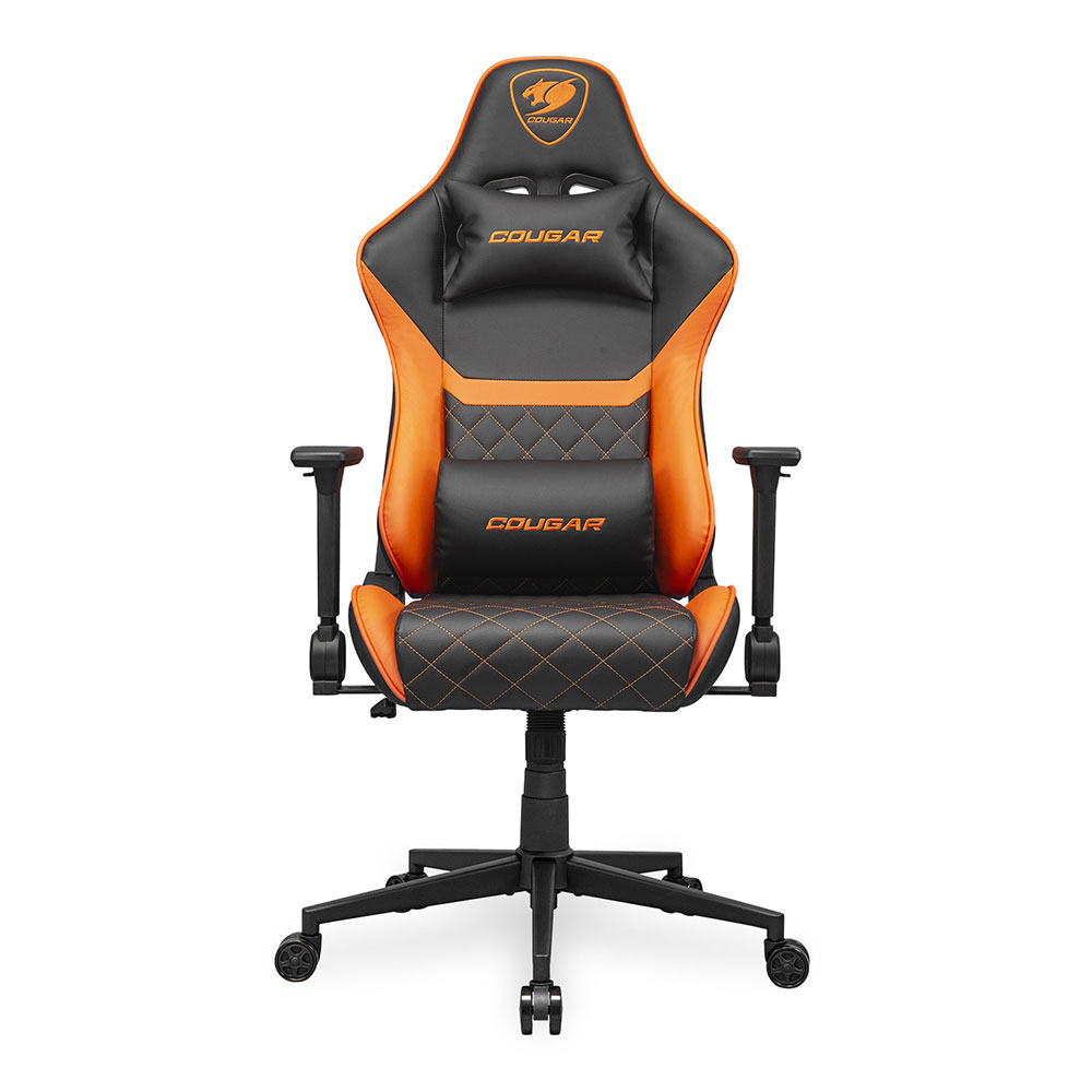 GAMING CHAIR (เก้าอี้เกมมิ่ง) COUGAR ARMOR ONE V2 (BLACK-ORANGE) (CGR-ARMOR-ONE-V2) (สินค้าต้องประกอบก่อนใช้งาน)