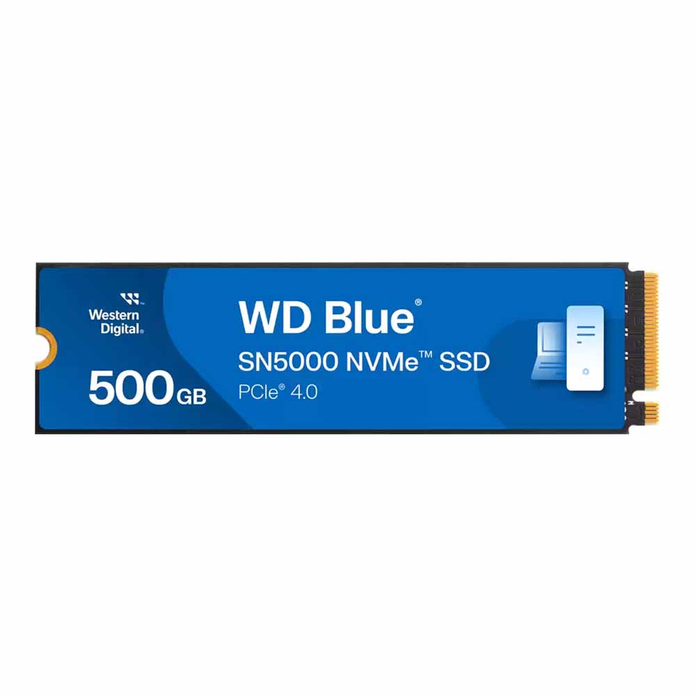 500 GB SSD (เอสเอสดี) WD BLUE SN5000 - PCIe 4x4 NVMe M.2 2280 (WDS500G4B0E)