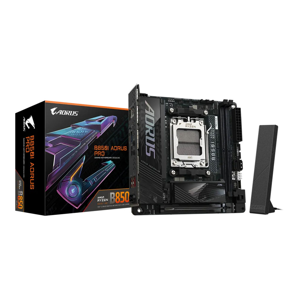 MAINBOARD (เมนบอร์ด) GIGABYTE B850I AORUS PRO (REV. 1.1) - AMD SOCKET AM5 DDR5 MINI-ITX