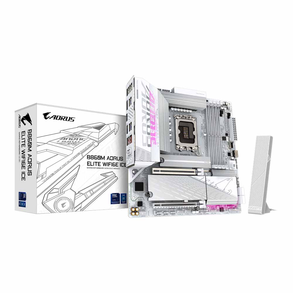 Gigabyte B860M Aorus Elite WIFI6E Ice DDR5 Micro-ATX