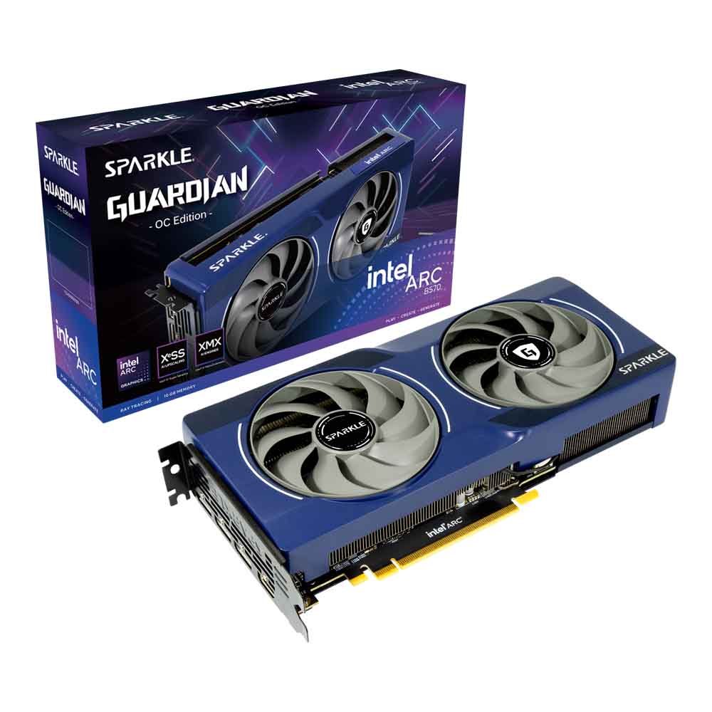 VGA (การ์ดแสดงผล) SPARKLE INTEL ARC B570 GUARDIAN OC - 10GB GDDR6