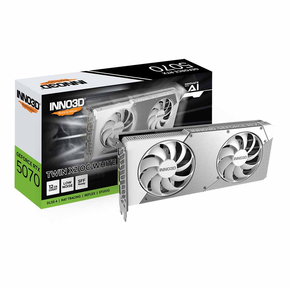 INNO3D GeForce RTX 5070 Twin X2 OC White - 12GB GDDR7
