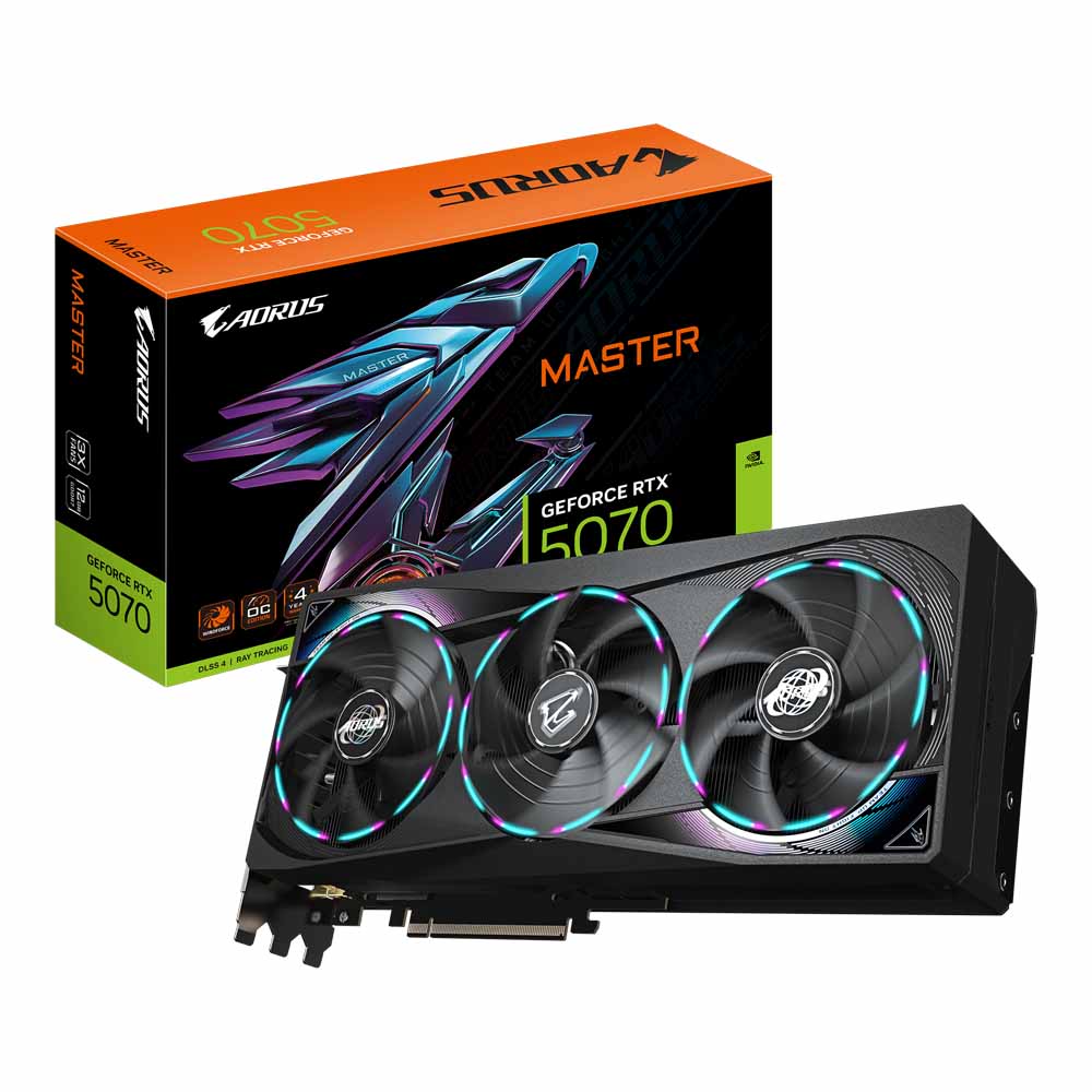 Gigabyte Aorus GeForce RTX 5070 Master 12G - 12GB GDDR7