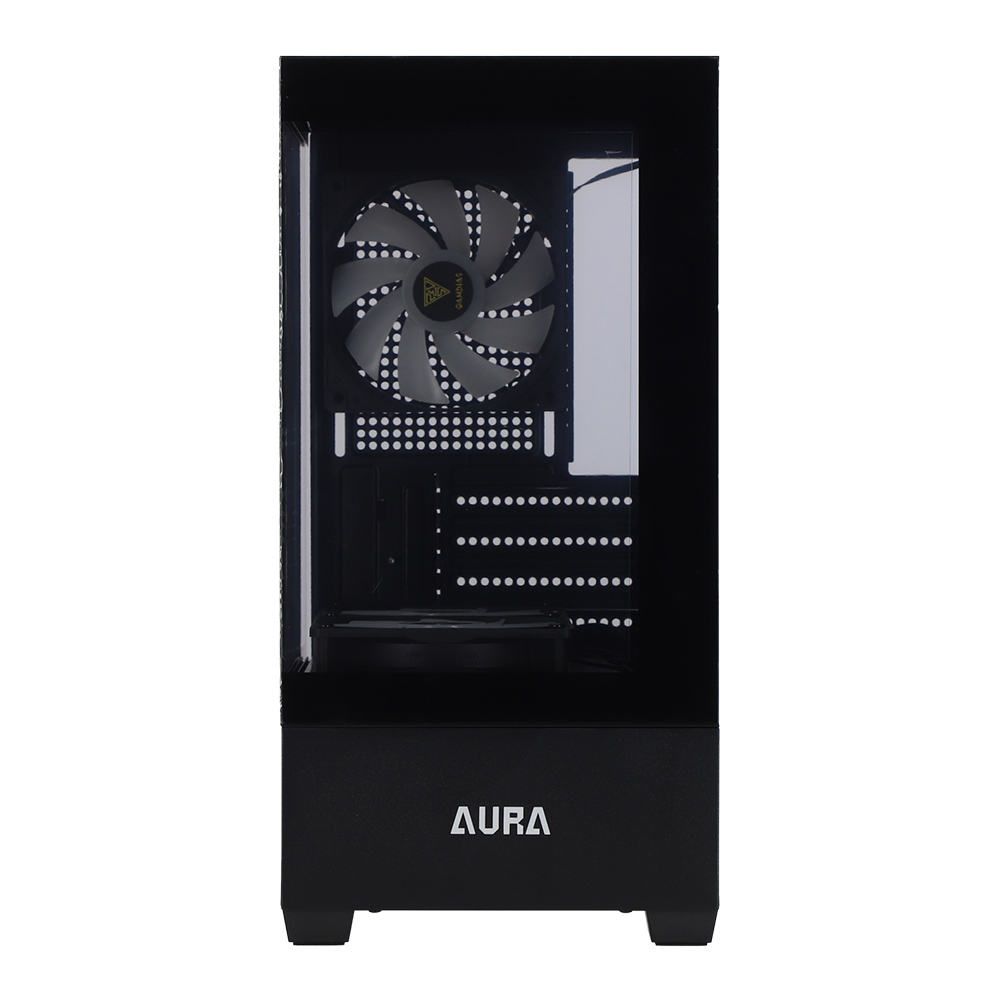 CASE (เคส) GAMDIAS AURA GC9M ARGB - BLACK (MICRO-ATX)
