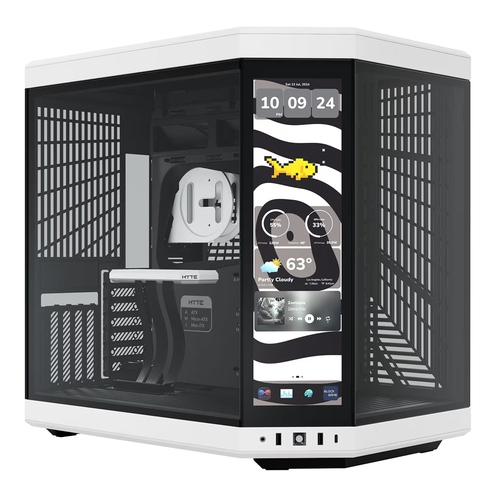 CASE (เคส) HYTE Y70 TOUCH INFINITE - PANDA (E-ATX) (3RD GENERATION DISPLAY)