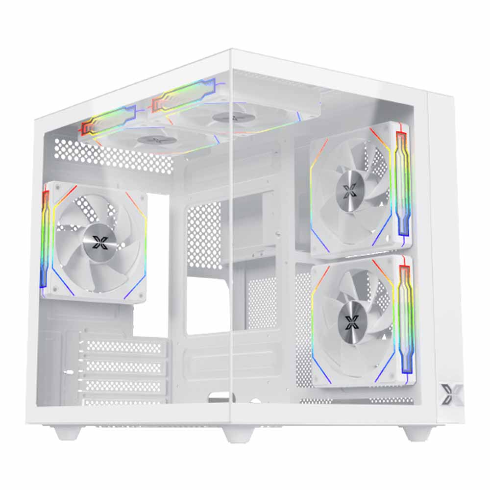 CASE (เคส) XIGMATEK AQUA M LITE ARCTIC - WHITE (MICRO-ATX)