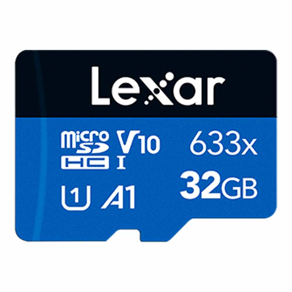 32 GB MICRO SD CARD (ไมโครเอสดีการ์ด) LEXAR HIGH-PERFORMANCE 633X BLUE SERIES (LMS0633032G)