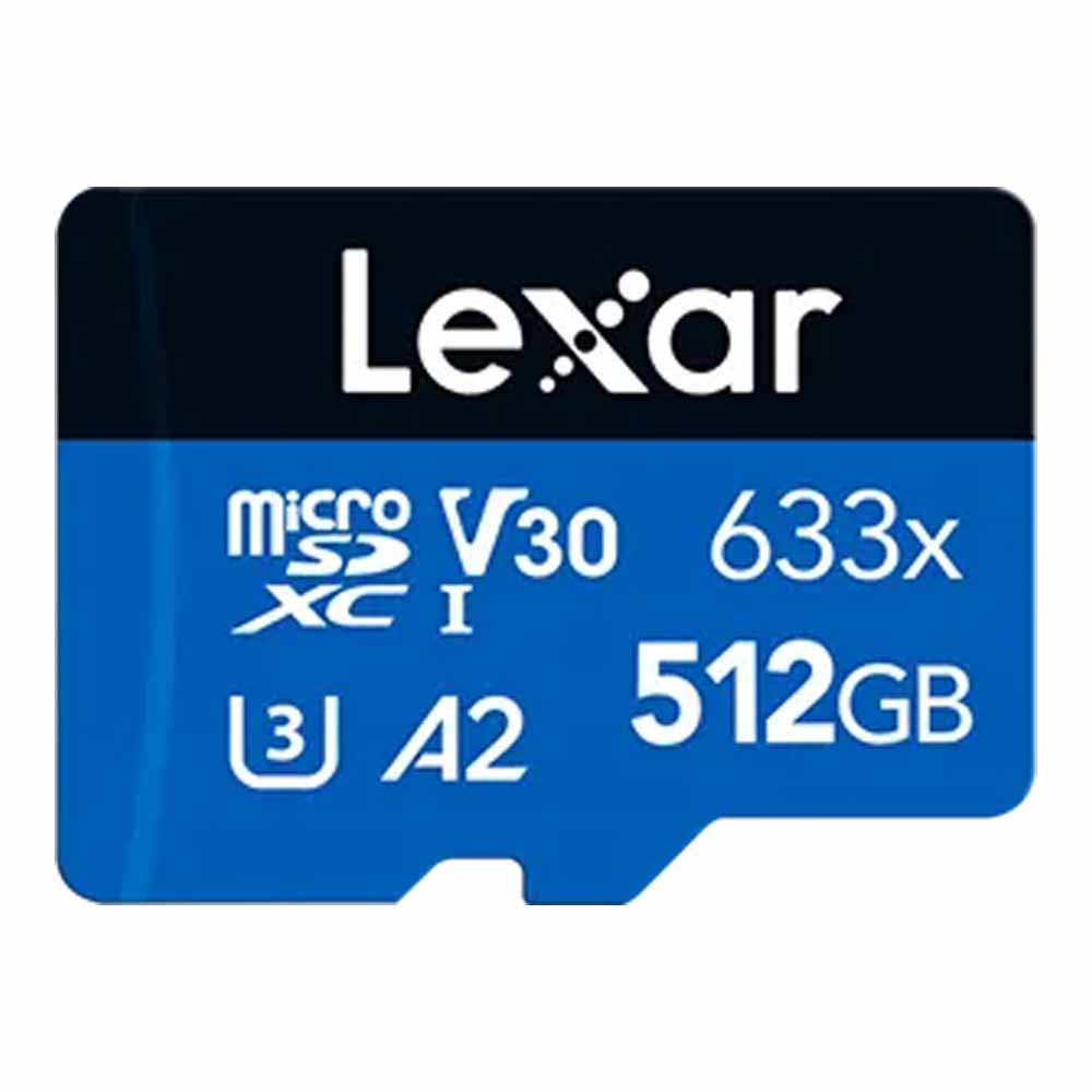 512 GB MICRO SD CARD (ไมโครเอสดีการ์ด) LEXAR HIGH-PERFORMANCE 633X BLUE SERIES (LSDMI512BB633A)