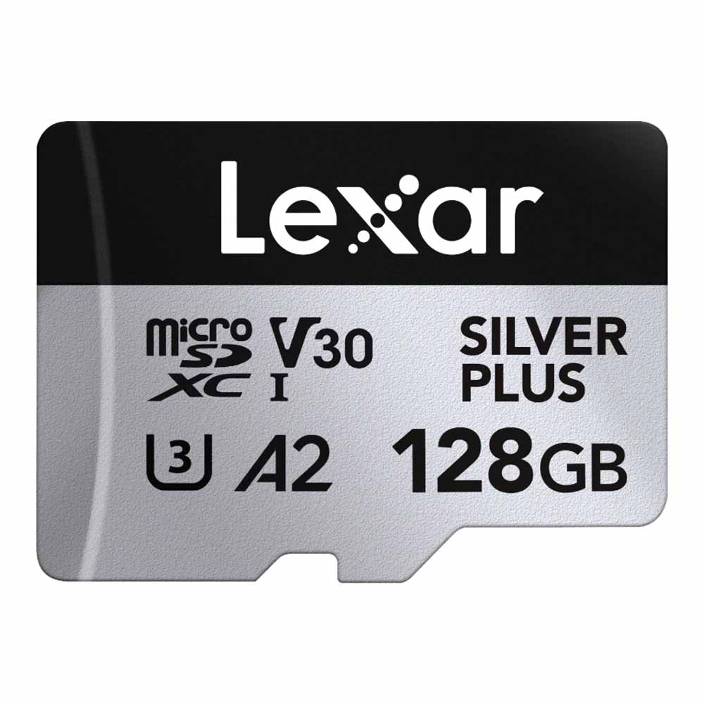 128 GB MICRO SD CARD (ไมโครเอสดีการ์ด) LEXAR PROFESSIONAL SILVER PLUS (LMSSIPL128G)