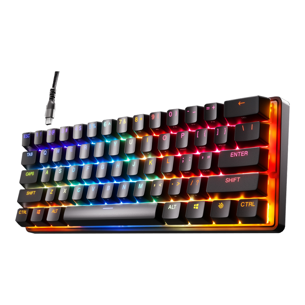 KEYBOARD (คีย์บอร์ด) STEELSERIES APEX PRO MINI OMNIPOINT 2.0 SWITCH RGB EN - BLACK
