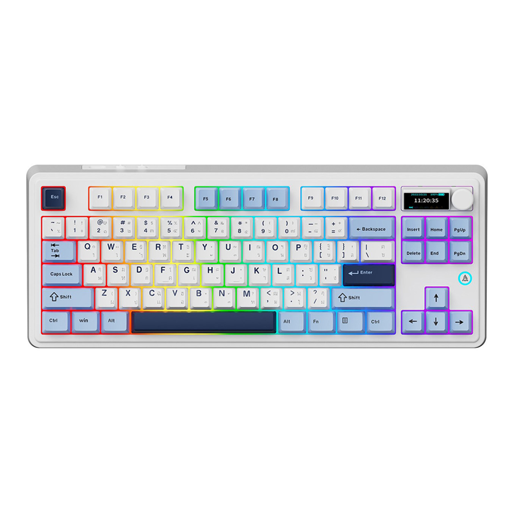 KEYBOARD (คีย์บอร์ด) AJAZZ AK870 PLUS MAILA SWITCH RGB EN/TH - CLOUD HIGH
