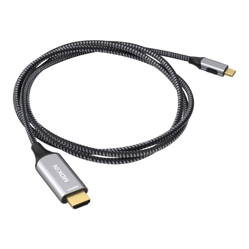 MONITOR CABLE (สายจอมอนิเตอร์) MOKIN USB-C TO HDMI 4K 60Hz 1.8M (MOUC2601)