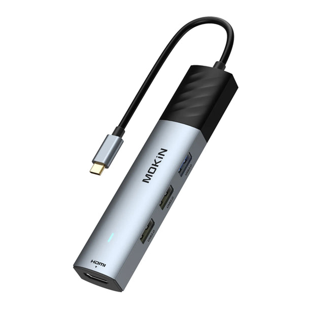 USB-C HUB (ยูเอสบีซีฮับ) MOKIN 5 IN 1 USB C MULTIPORT ADAPTER 8K HDMI (MOUC6005)