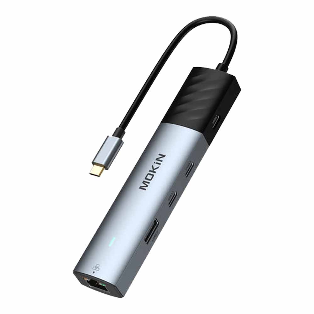 USB-C HUB (ยูเอสบีซีฮับ) MOKIN 7 IN 1 10Gbps COMPACT USB C HUB ADAPTER (MOUC6001)