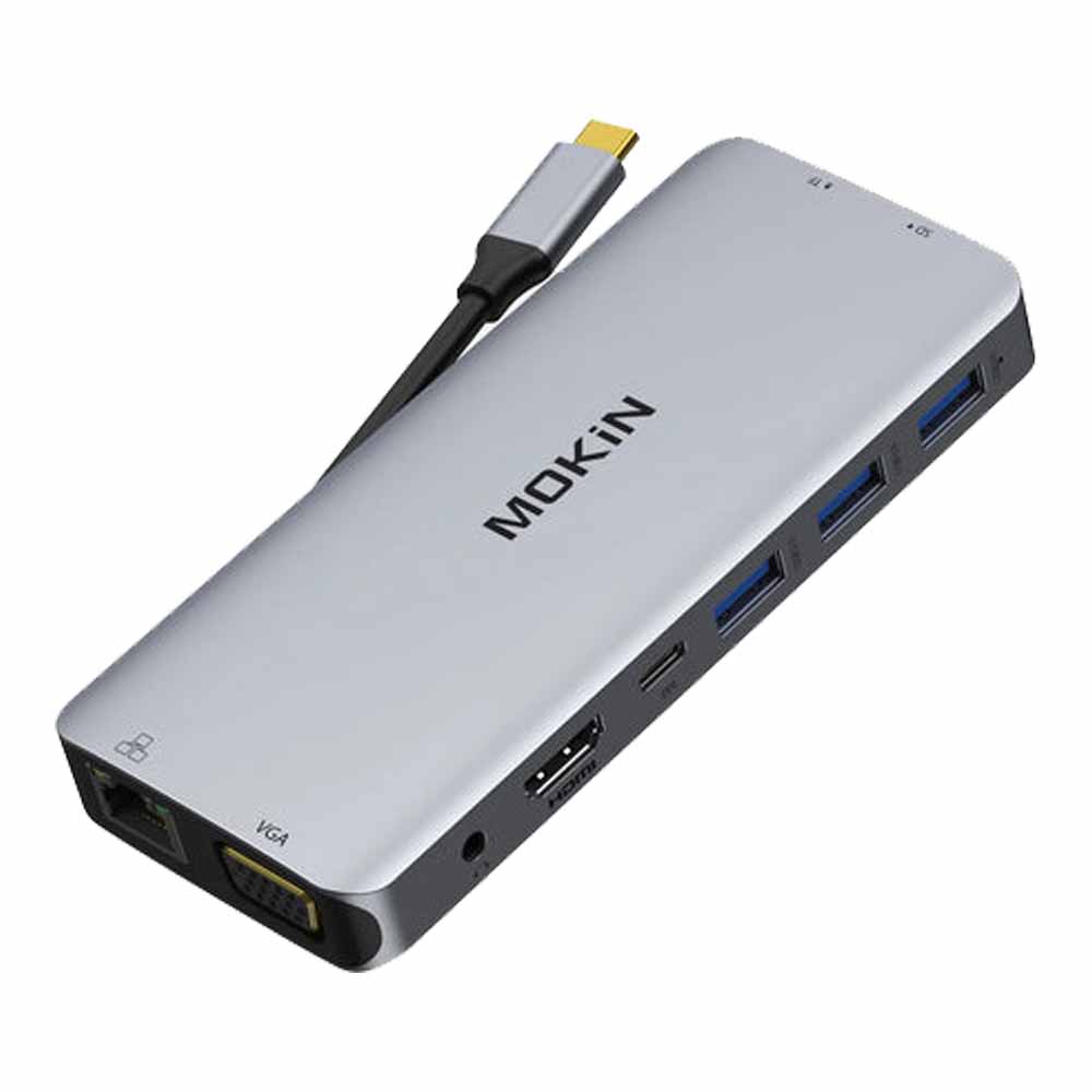 USB-C HUB (ยูเอสบีซีฮับ) MOKIN 10 IN 1 USB C HUB MULTIPORT ADAPTER (MOUC1801)