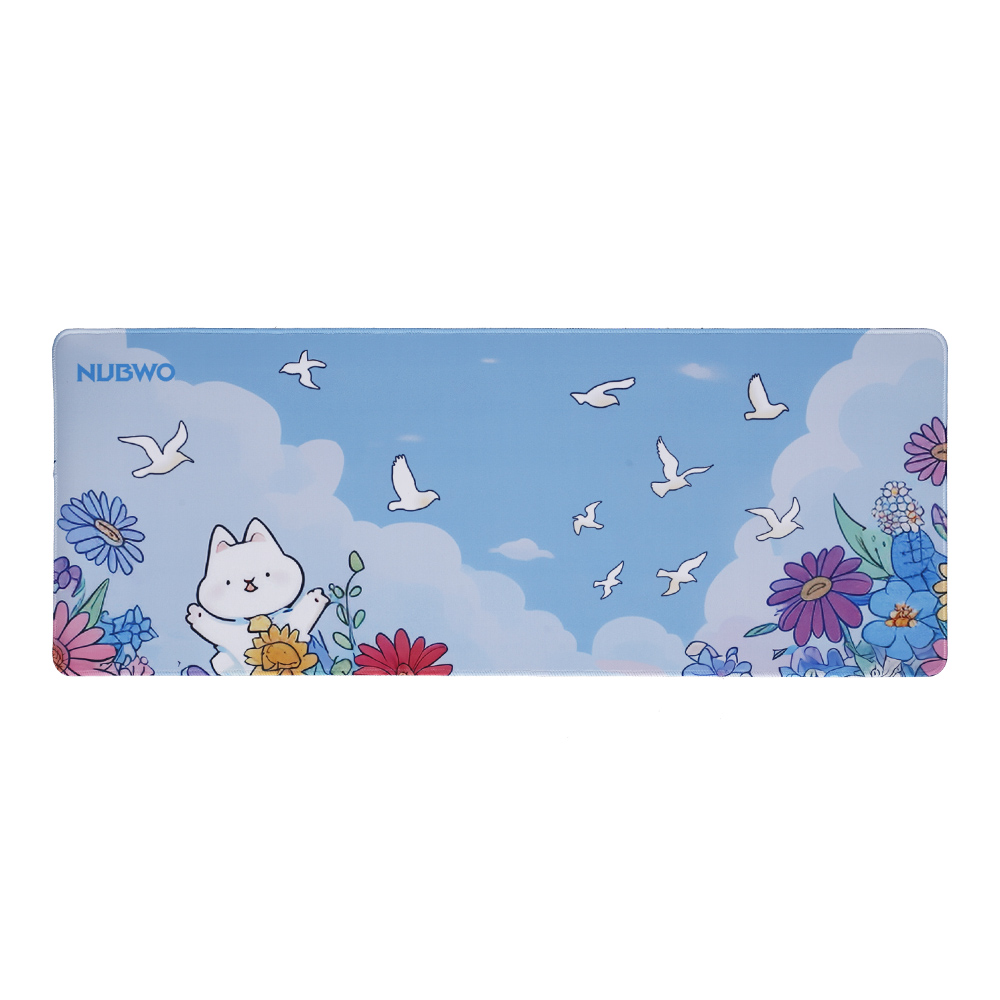 MOUSE PAD (เมาส์แพด) NUBWO NP643 SIZE XL - FLOWER GARDEN