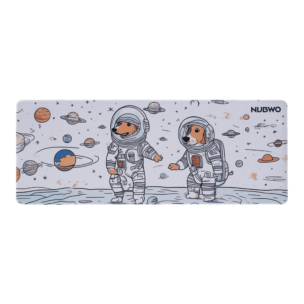 MOUSE PAD (เมาส์แพด) NUBWO NP643 SIZE XL - SPACE DOG