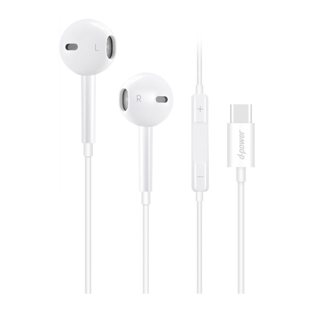 IN EAR HEADPHONE (หูฟังอินเอียร์) D-POWER TC-04 - WHITE