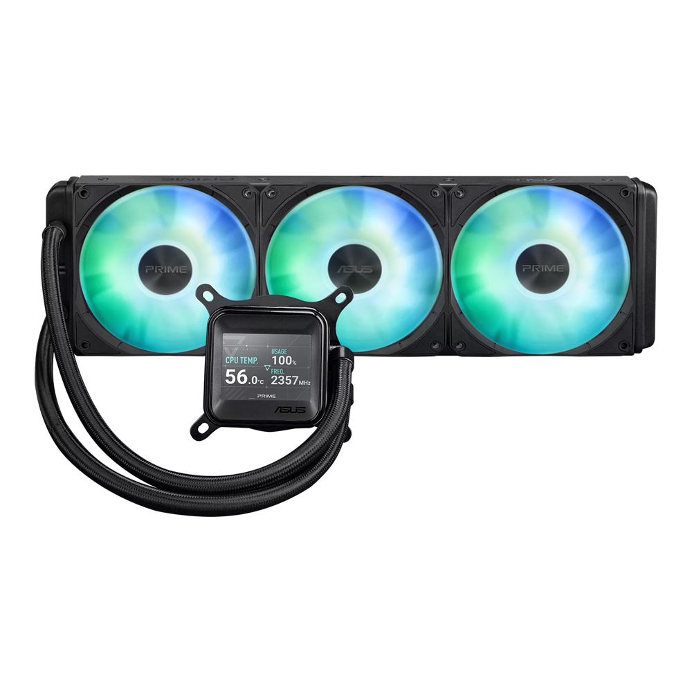 CPU LIQUID COOLER (ระบบระบายความร้อนด้วยน้ำ) ASUS PRIME LC 360 ARGB LCD - BLACK