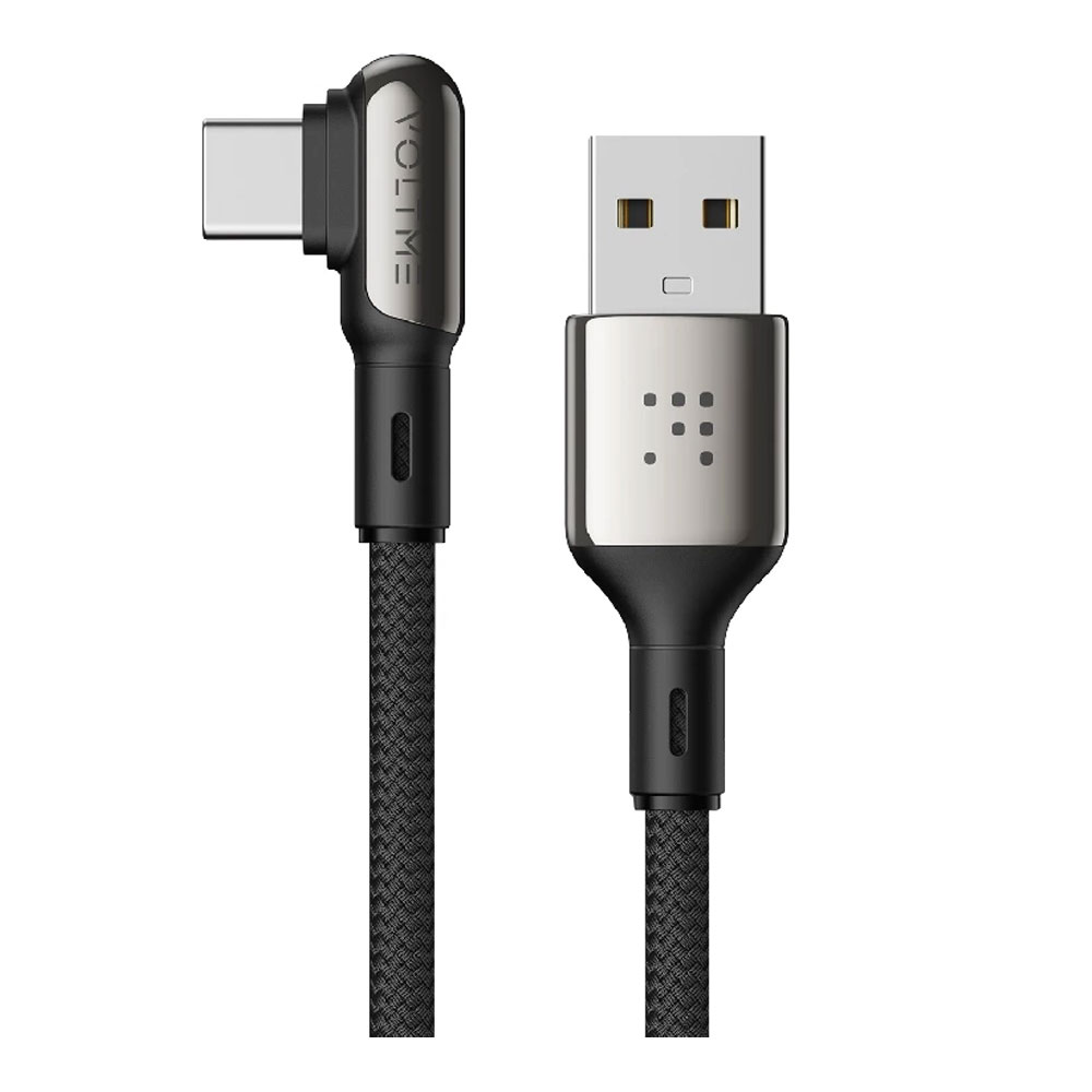 CHARGER CABLE (สายชาร์จ) VOLTME STARK USB-A TO USB-C 60W 1.2M - BLACK (C2067)