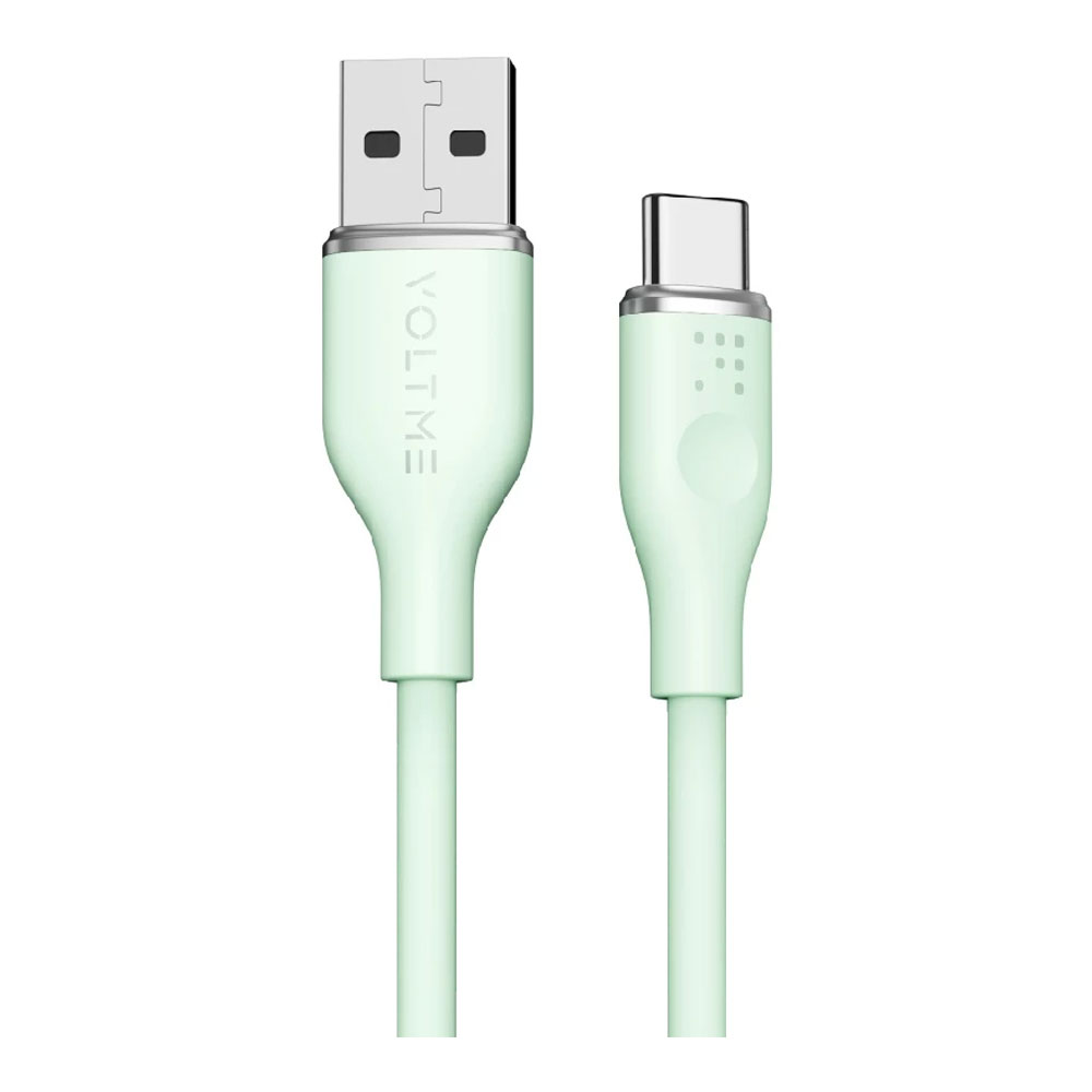 CHARGER CABLE (สายชาร์จ) VOLTME MOSS USB-A TO USB-C 60W 1M - GREEN (C2004)