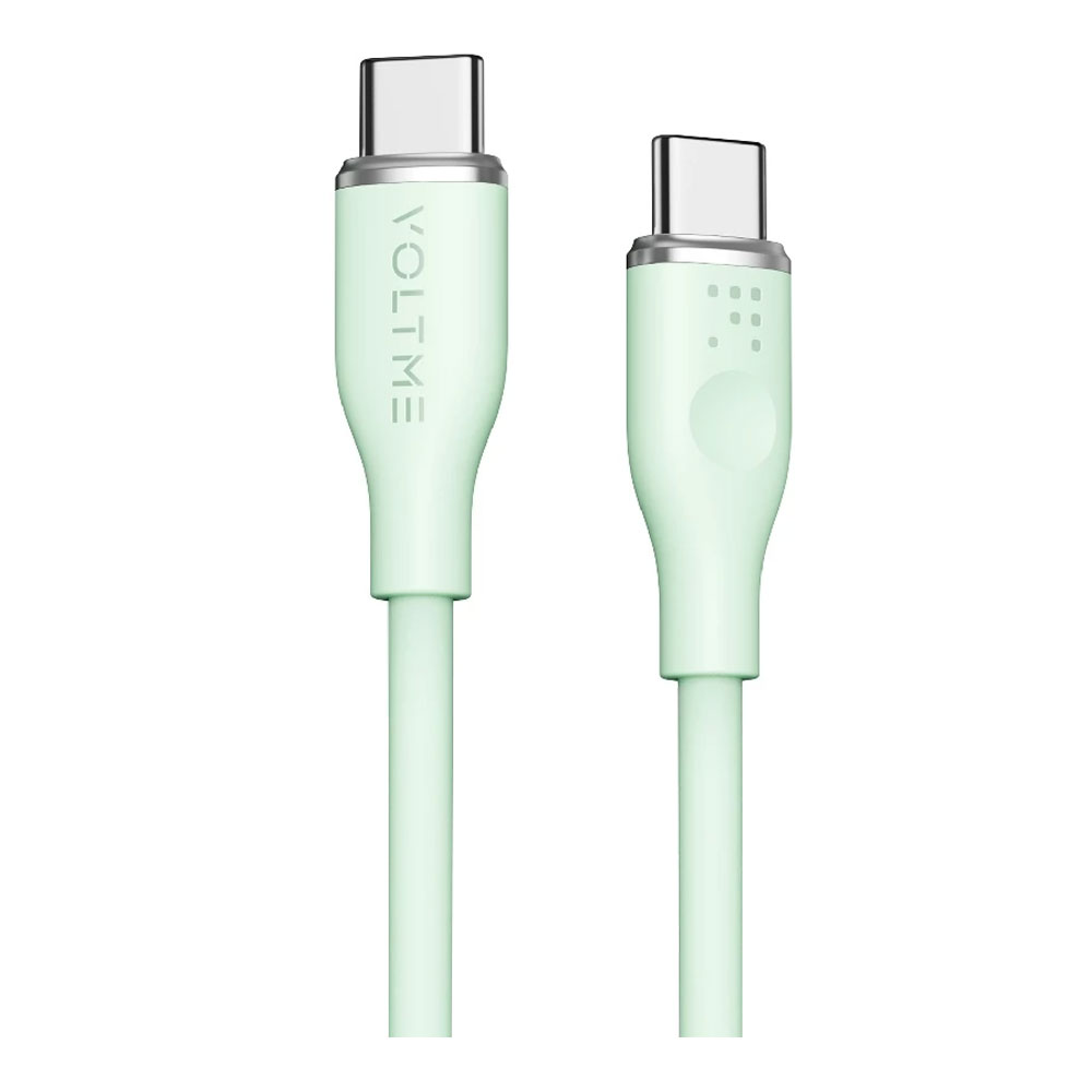 CHARGER CABLE (สายชาร์จ) VOLTME MOSS USB-C TO USB-C 60W 1M - GREEN (C2024)