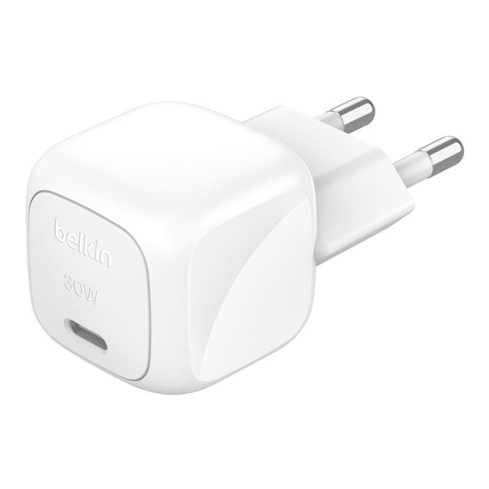 CHARGER (ที่ชาร์จ) BELKIN BOOSTCHARGE COMPACT USB-C WALL CHARGER 30W - WHITE (WCA008THWH)