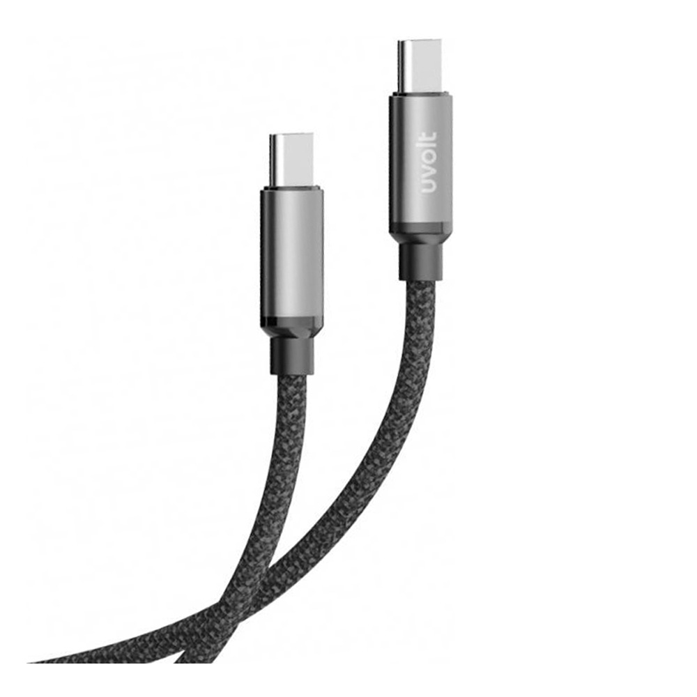 CHARGER CABLE (สายชาร์จ) UVOLT WC-102C TYPE C 60W FASTCHARGE - GREY