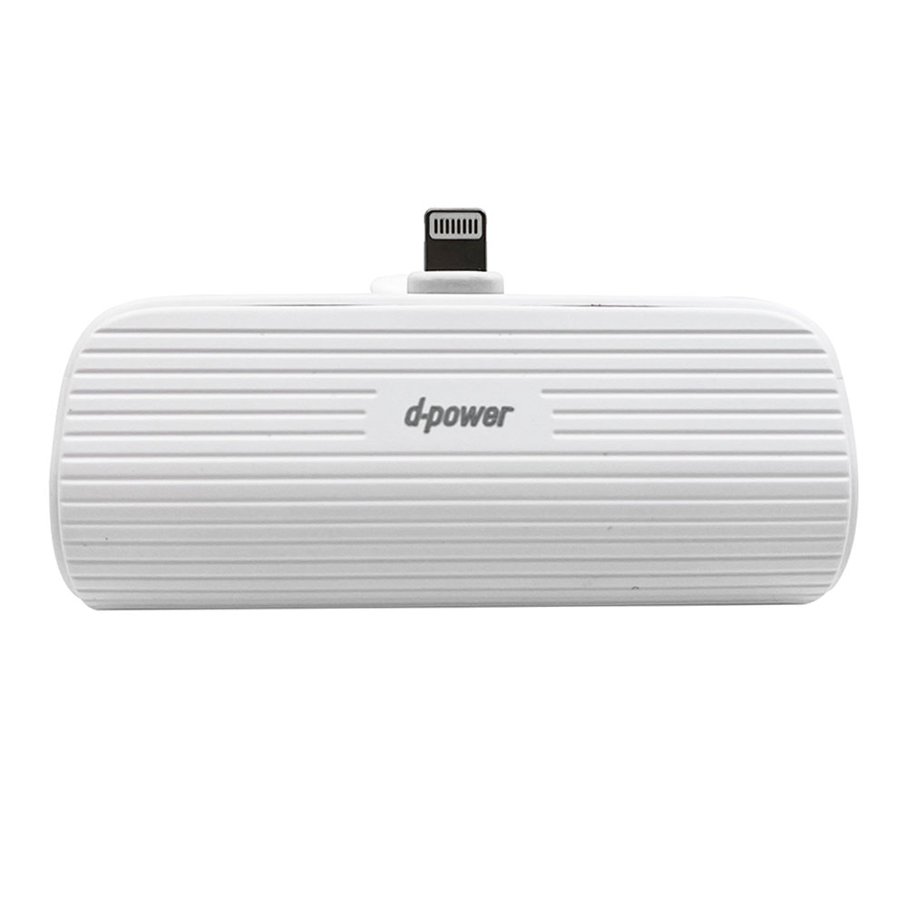 POWER BANK (พาวเวอร์แบงค์) D-POWER S28 LITE 5200mAh LIGHTNING - WHITE