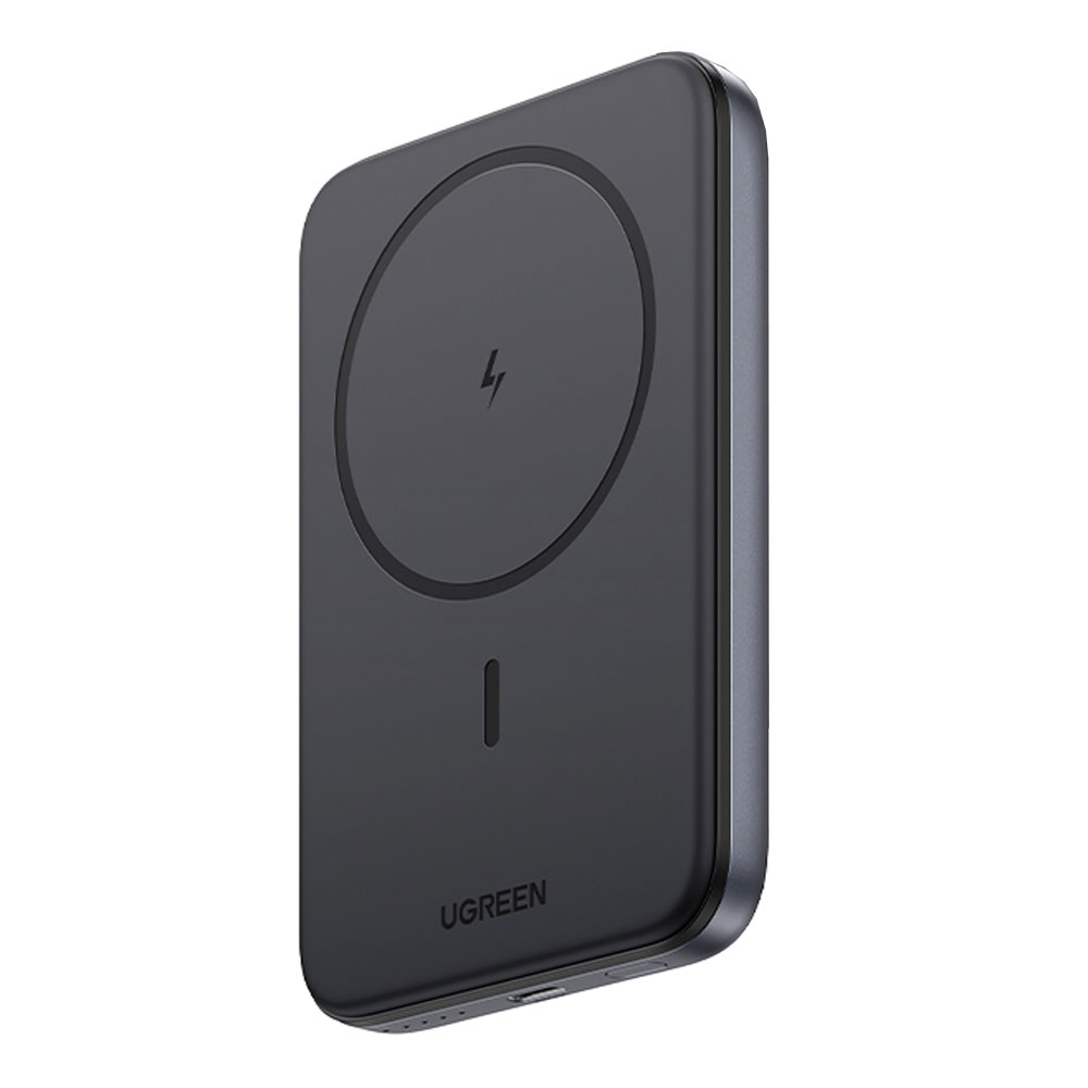 POWER BANK (พาวเวอร์แบงค์) UGREEN PB561 MAGNETIC WIRELESS 10000 mAh - BLACK (25919)