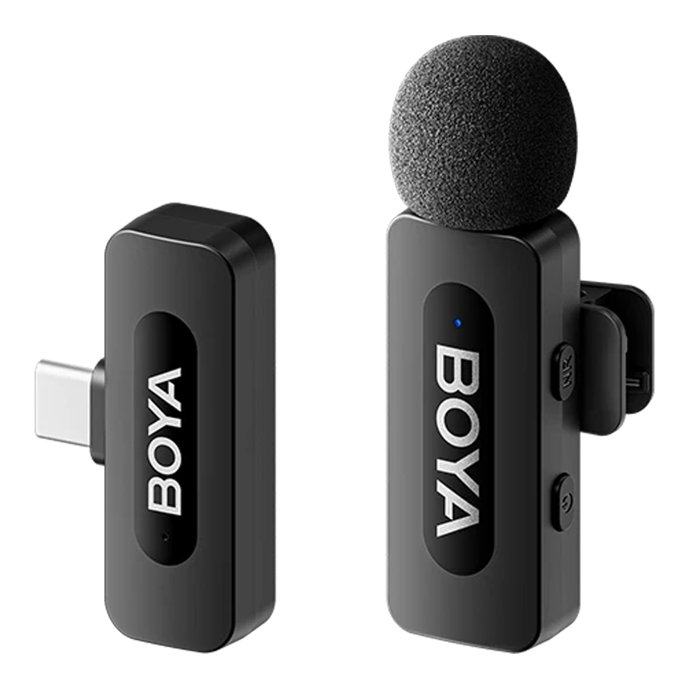WIRELESS MICROPHONE (ไมโครโฟนไร้สาย) BOYA BY-V10 V2.0 1 MIC + USB-C RECEIVER - BLACK
