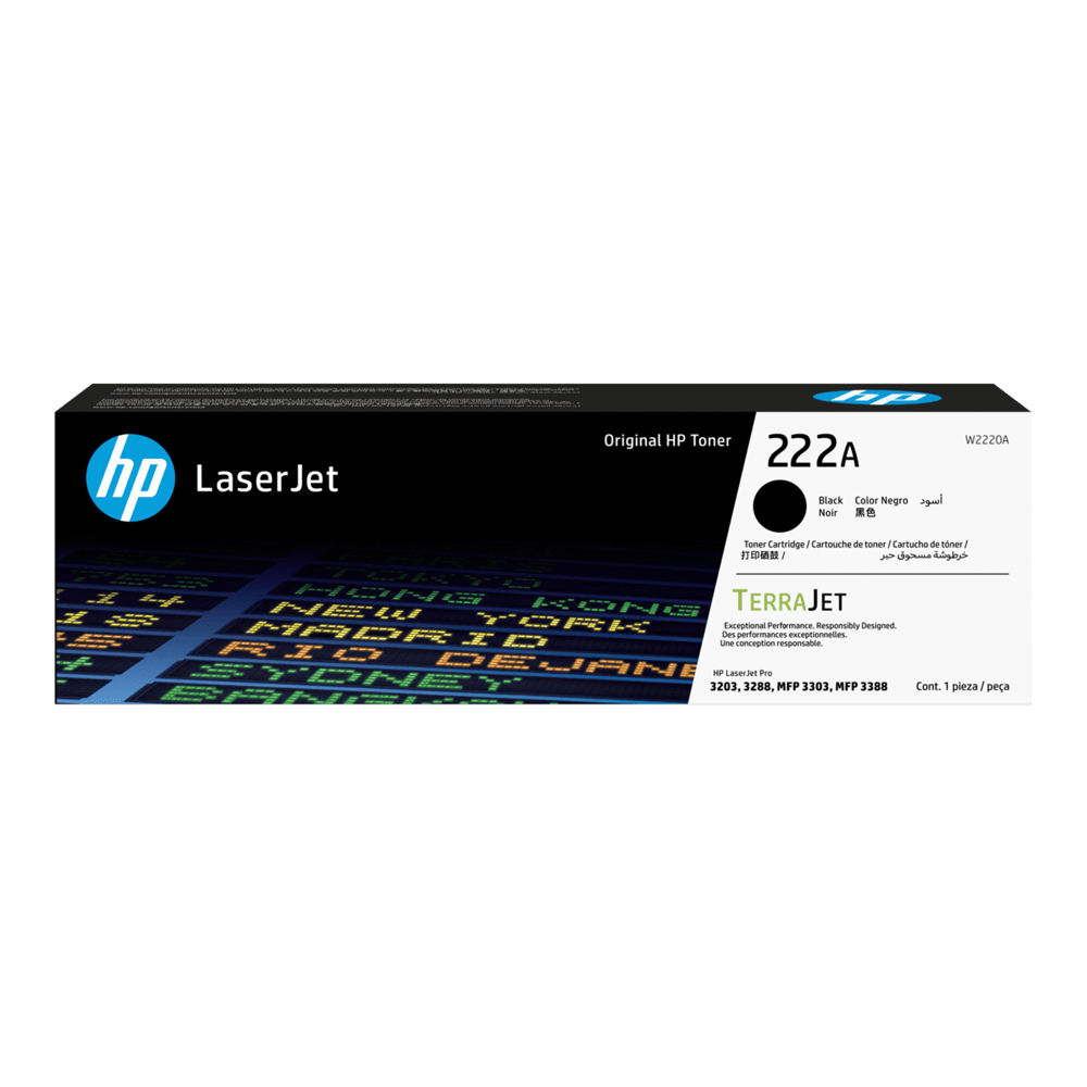 TONER (หมึกสำหรับเครื่องพิมพ์) HP 222A BLACK ORIGINAL LASERJET TONER CARTRIDGE