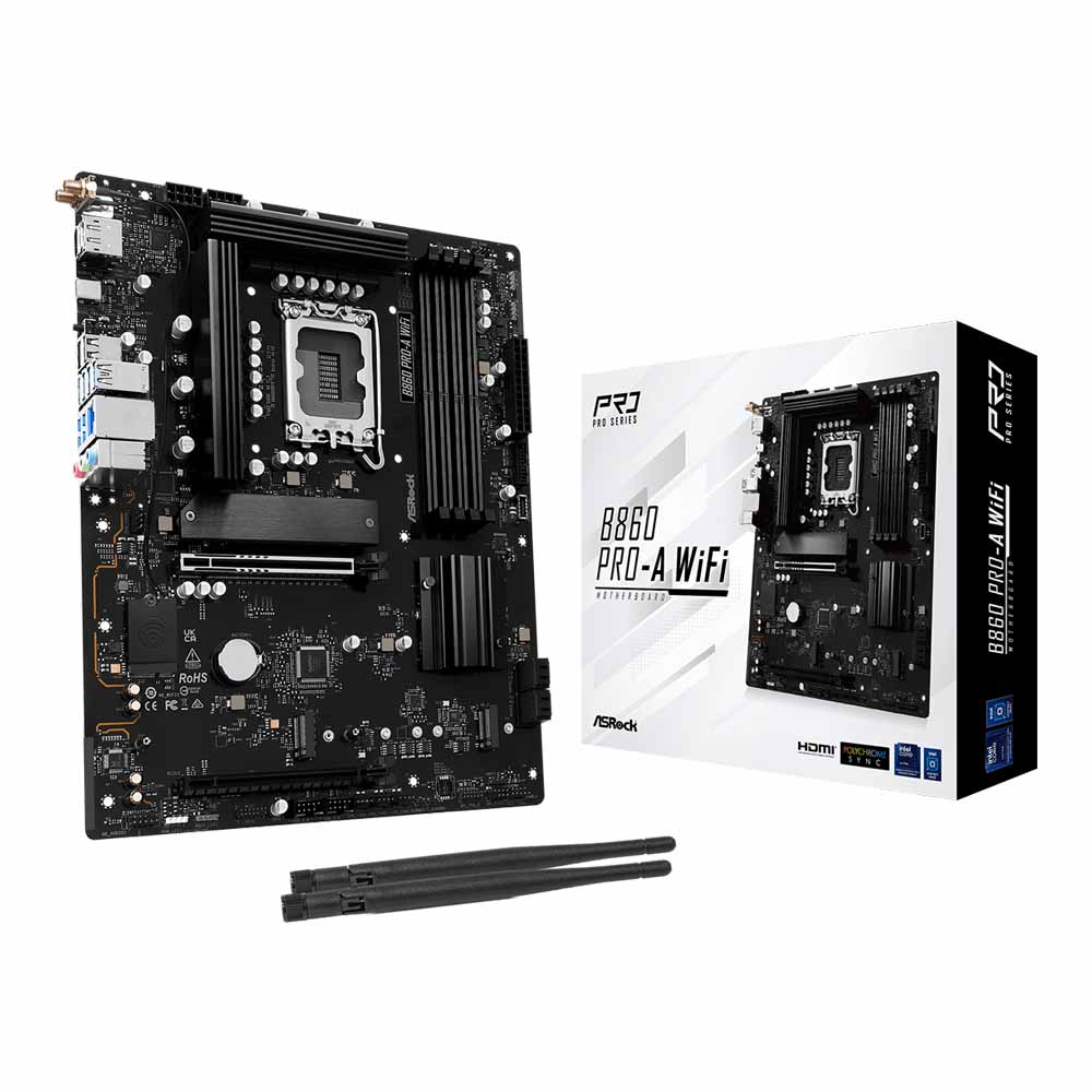 MAINBOARD (เมนบอร์ด) ASROCK B860 PRO-A WIFI - INTEL SOCKET 1851 DDR5 ATX