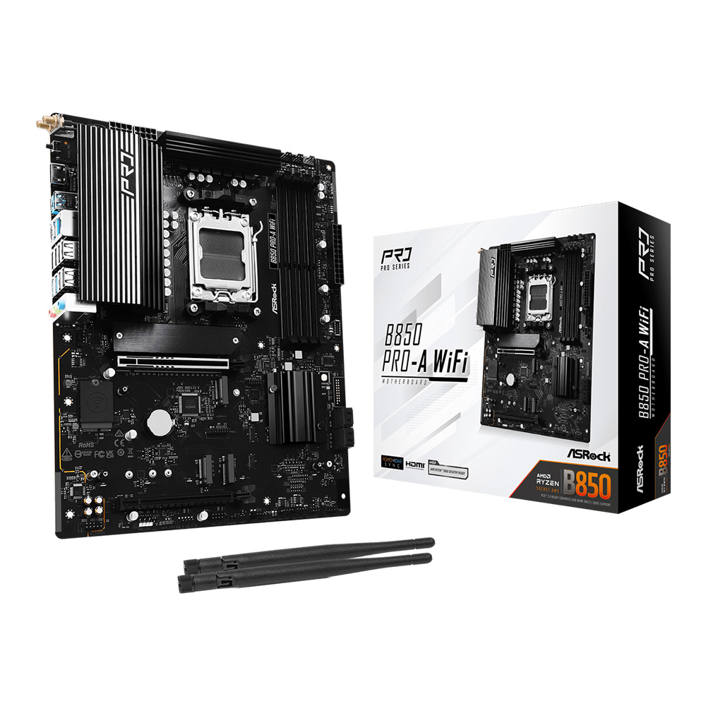 MAINBOARD (เมนบอร์ด) ASROCK B850 PRO-A WIFI - AMD SOCKET AM5 DDR5 ATX
