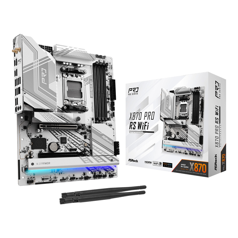 MAINBOARD (เมนบอร์ด) ASROCK X870 PRO RS WIFI - AMD SOCKET AM5 DDR5 ATX