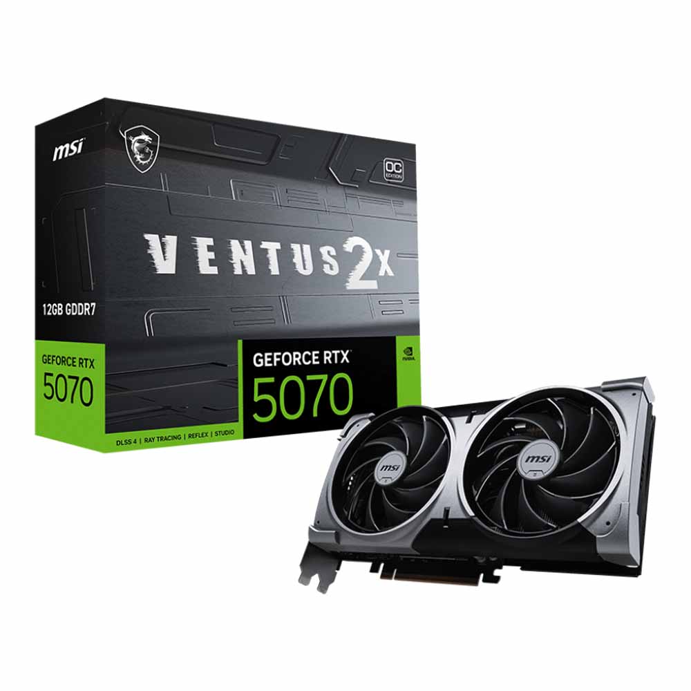 MSI GeForce RTX 5070 12G Ventus 2X OC - 12GB GDDR7