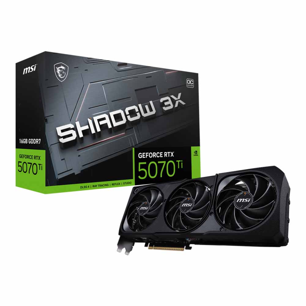 MSI GeForce RTX 5070 Ti 16G Shadow 3X OC - 16GB GDDR7