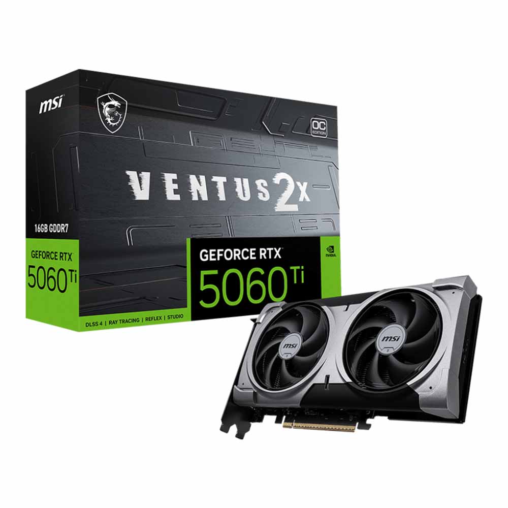 MSI GeForce RTX 5060 Ti 16G Ventus 2X OC Plus - 16GB GDDR7