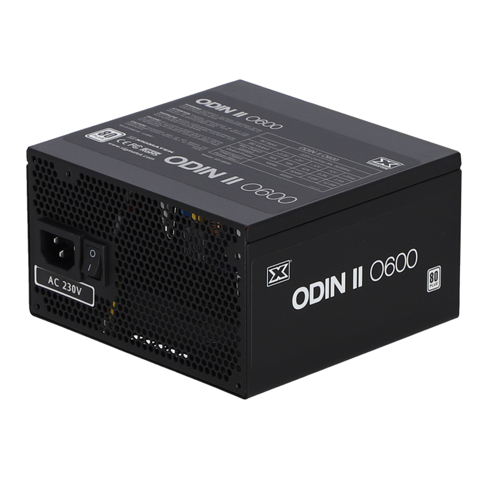POWER SUPPLY (อุปกรณ์จ่ายไฟ) XIGMATEK ODIN II O600 - 600W 80 PLUS BLACK ATX (EN45646)