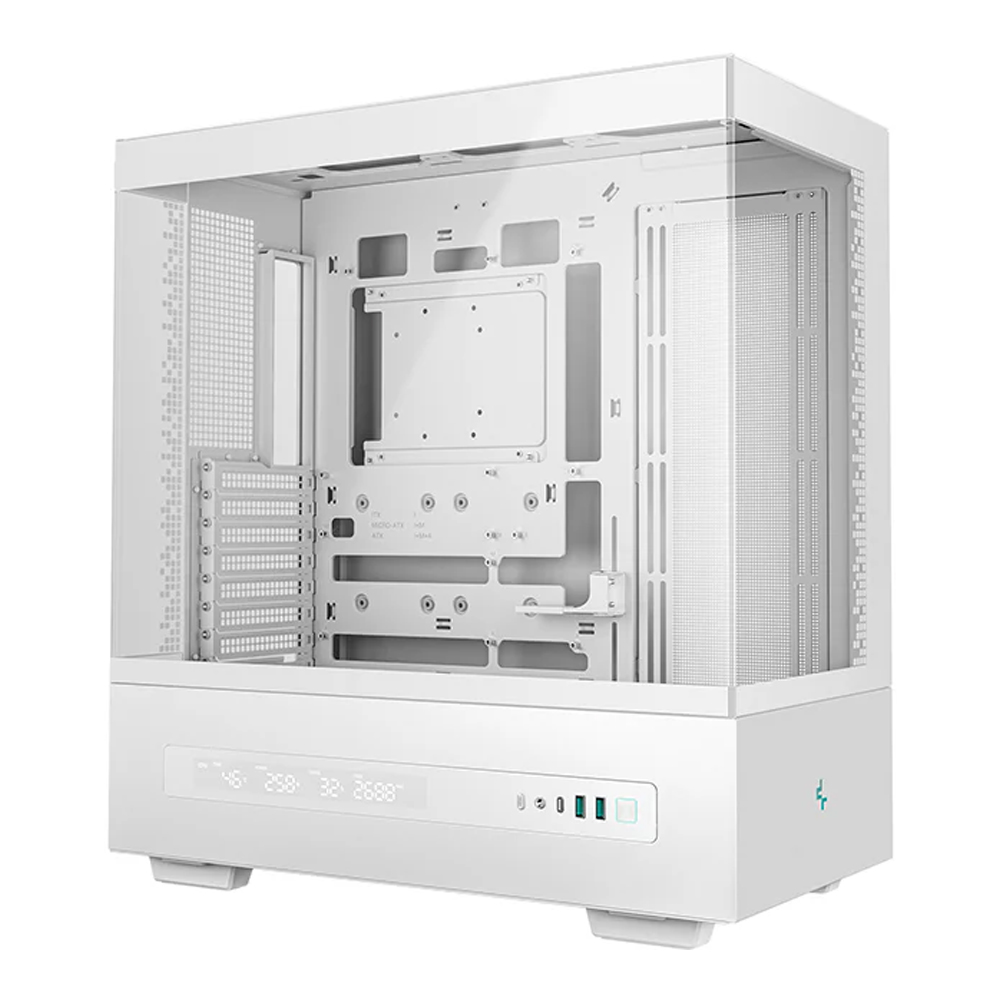 CASE (เคส) DEEPCOOL CH690 DIGITAL WH - WHITE (ATX)
