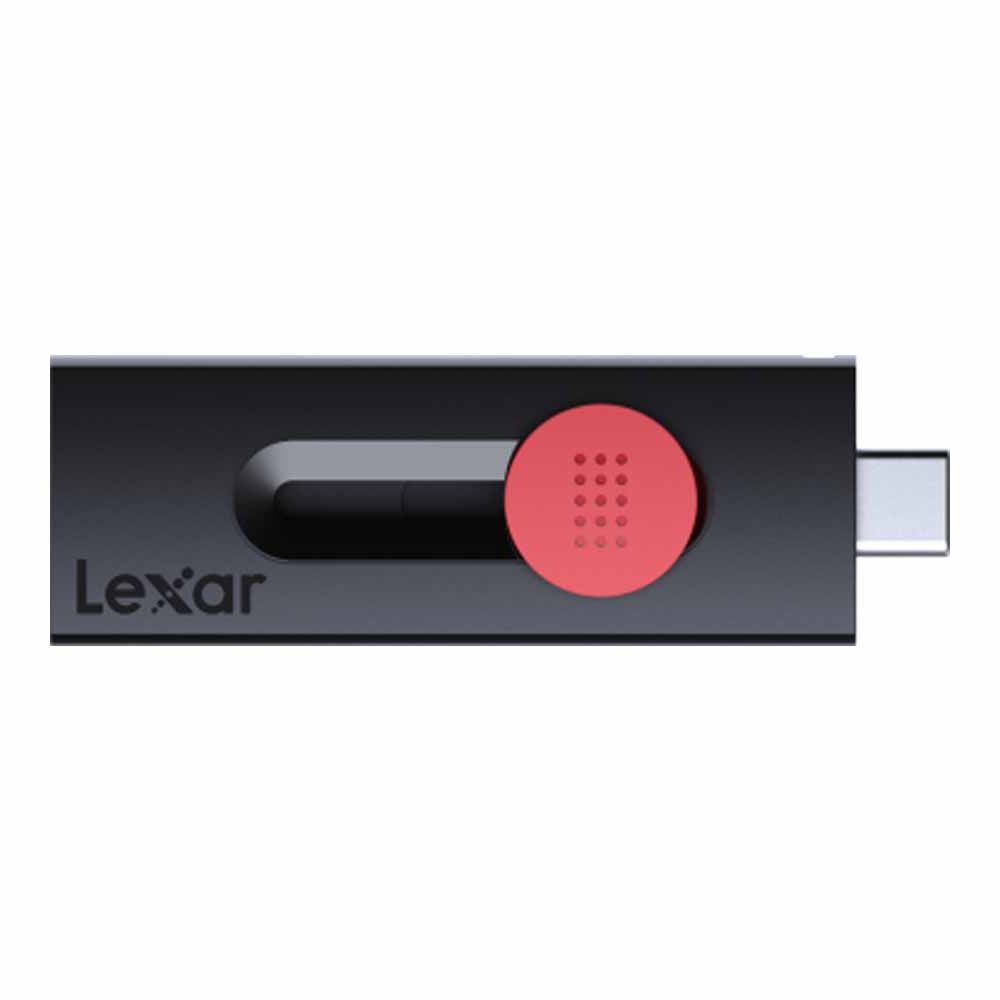 64 GB FLASH DRIVE (แฟลชไดร์ฟ) LEXAR JUMPDRIVE DUAL DRIVE D300 USB 3.2 GEN 1 TYPE-C - BLACK (LJDD300064G)