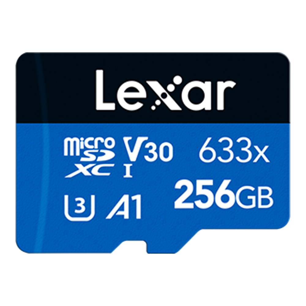 256 GB MICRO SD CARD (ไมโครเอสดีการ์ด) LEXAR HIGH-PERFORMANCE 633X BLUE SERIES (LSDMI256BB633A)